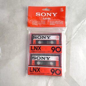 2x SONY LNX 90 Vintage Audio Cassette Blank Tape New Sealed Made in Japan Type I